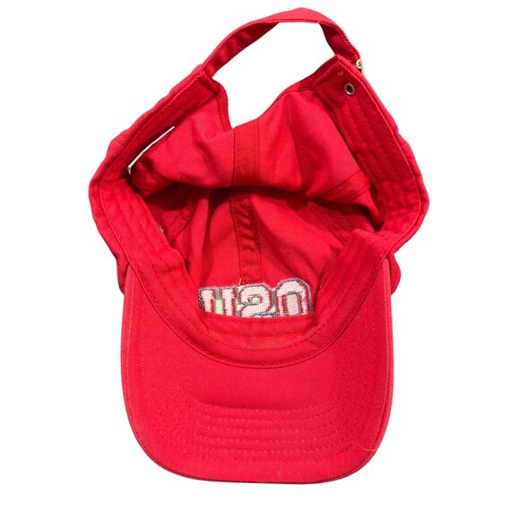 Ohio State University Buckeye Football Cap Hat Womens OS Red SNCO Beaded NCAA - Picture 2 of 5